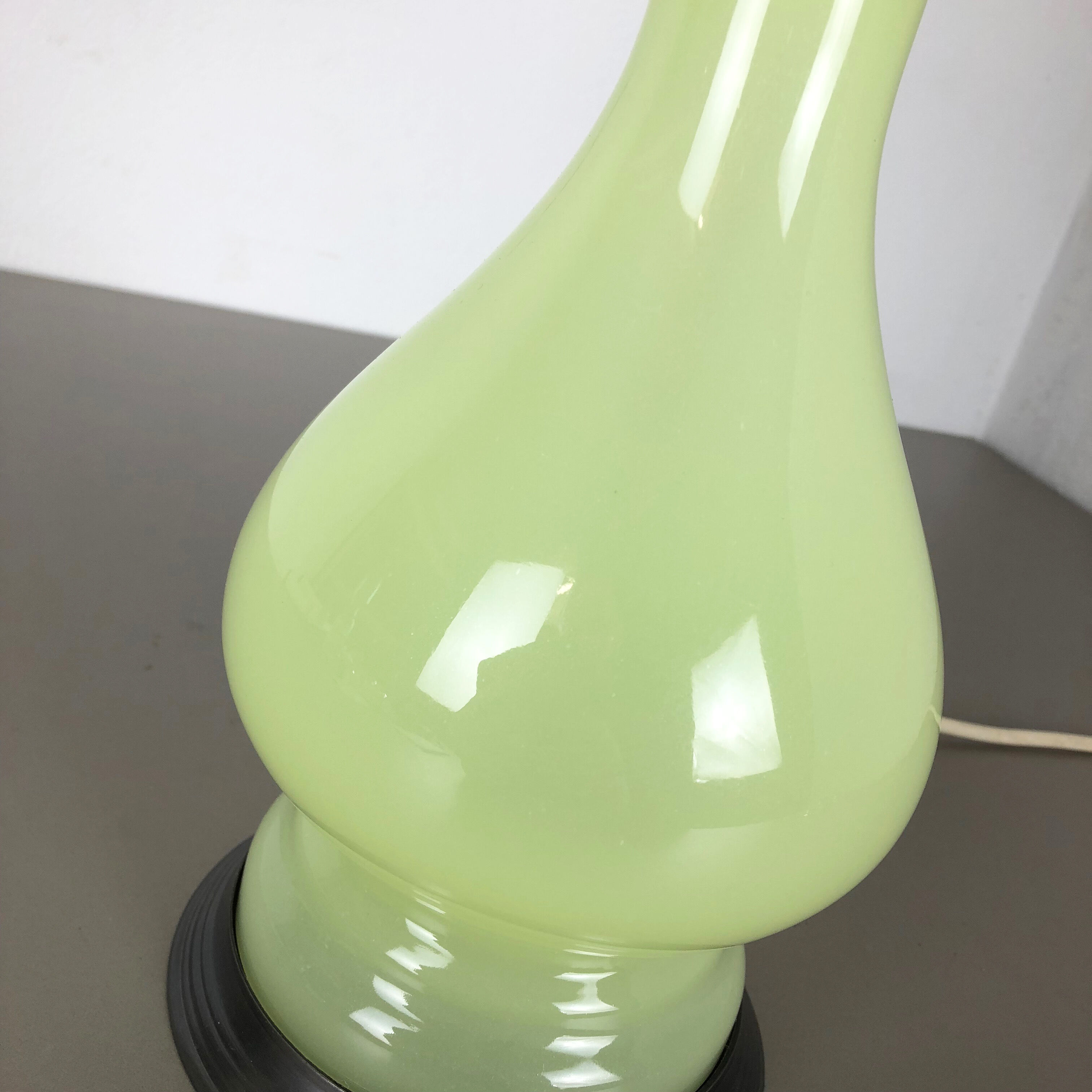 Murano glass "lime" table light by Cenedese Vetri, 1960s