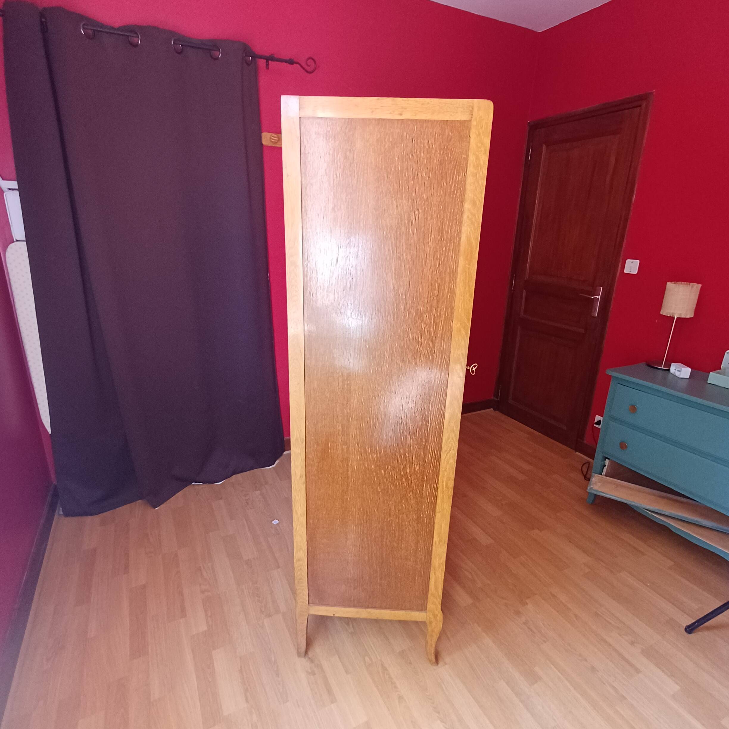 Armoire  rotin  vintage