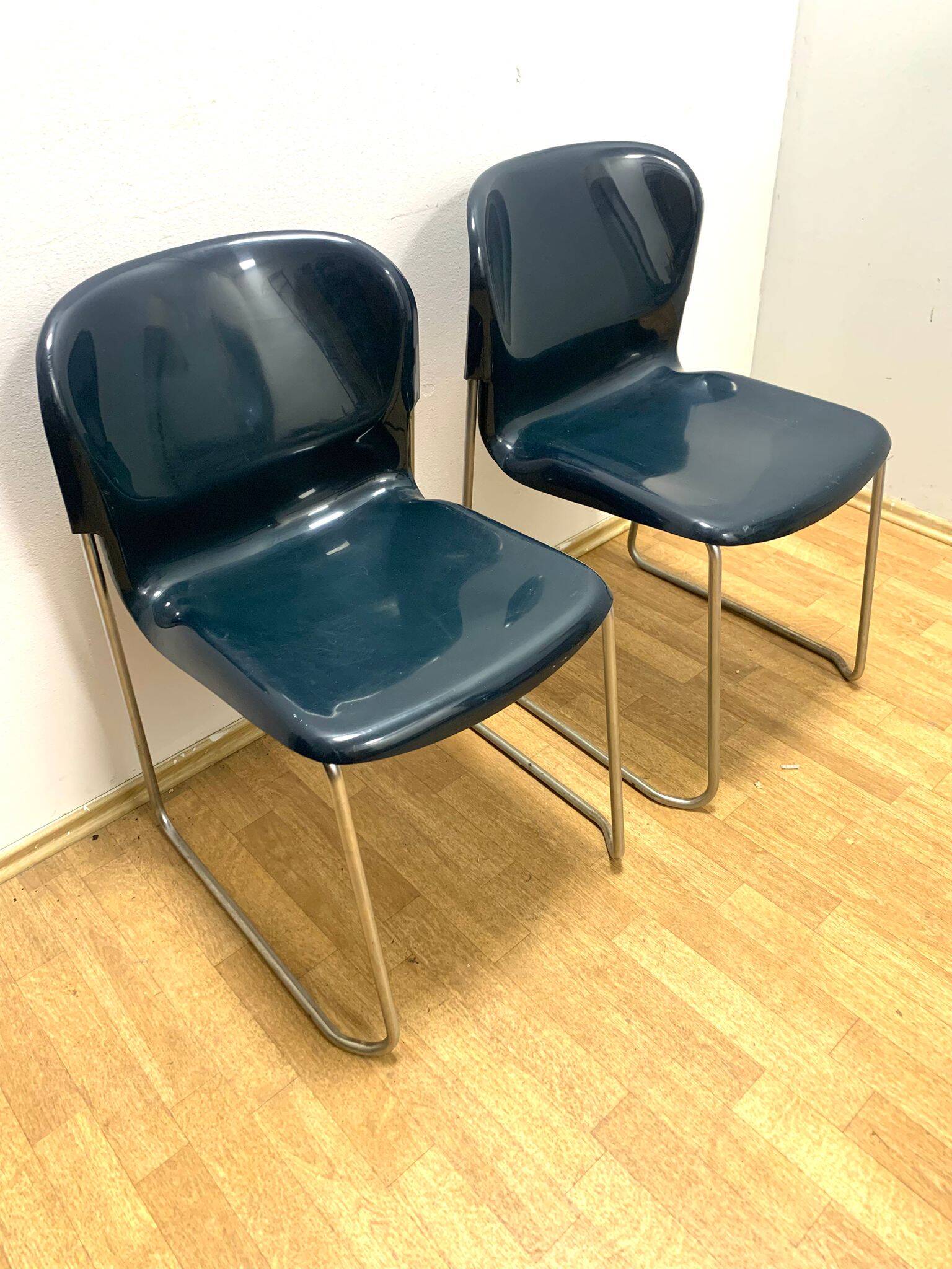 Chaise rétro Drabert SM400K, Allemagne de l'Ouest, années 1980, lot de 2