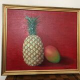 Pineapple still life painting