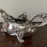 Vintage silver metal planter