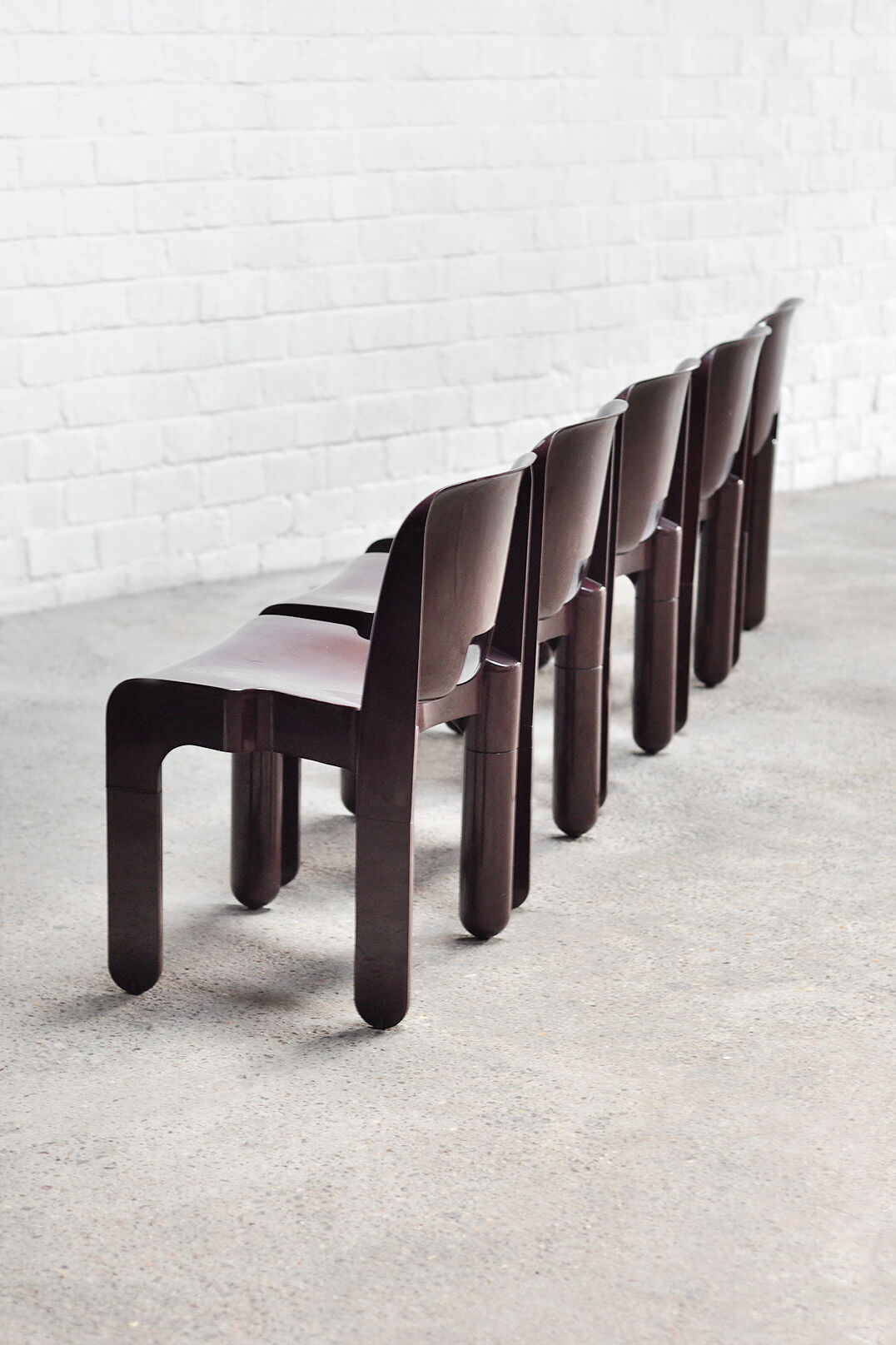 'Universale' Chairs model 4869 by Joe Colombo for Kartell, Set of 5, 1970s