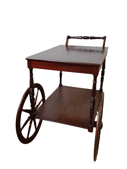 Former service with large wooden wheels