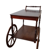 Former service with large wooden wheels