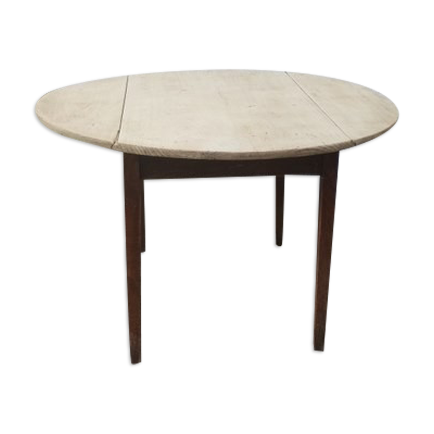 Table ronde rabattable