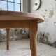 Oval farmhouse table oak 1960