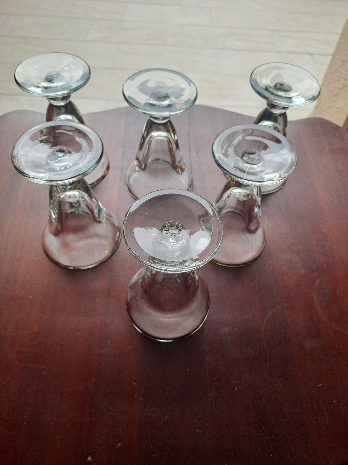 6 bistro glasses Clairey France