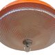 Lampadario Vintage Anni '70 Space Age – Arancione e Cristallino – Ø 38cm