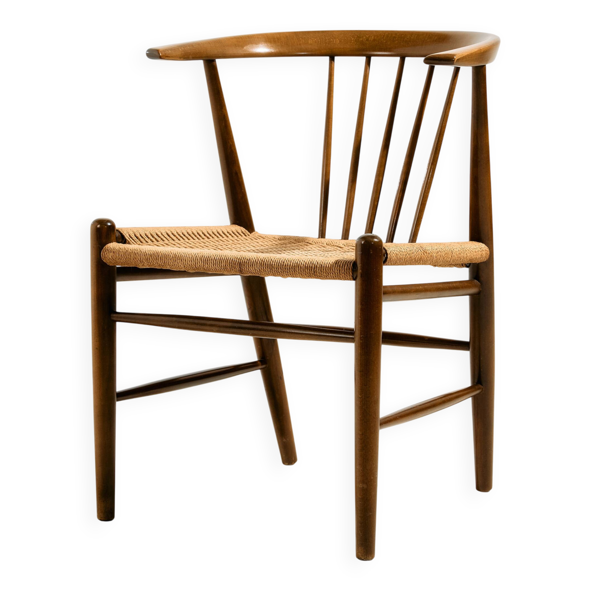 24GT beech chair by Illum Wikkelsø for Niels Eilersen