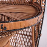 French King Sized Emmanuelle Peacock Chair, 1960s