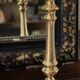 Large brass torch candle holder