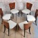 Art Deco Beech Chairs attributed to Halabala for Up Závody, Czech, 1930s, Set of 6