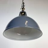 Vintage Industrial Grey Painted Pendant Lamp