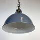 Vintage Industrial Grey Painted Pendant Lamp
