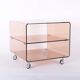 Plexiglas side table or bedside table by Michel Dumas