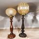 Paire de lampes portugaises en bois