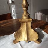 Antique candle pick in gilded wood 19th century