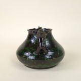 Spanish pottery vase with two handles