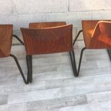 Set of 4 chairs Galvanitas S23 oak