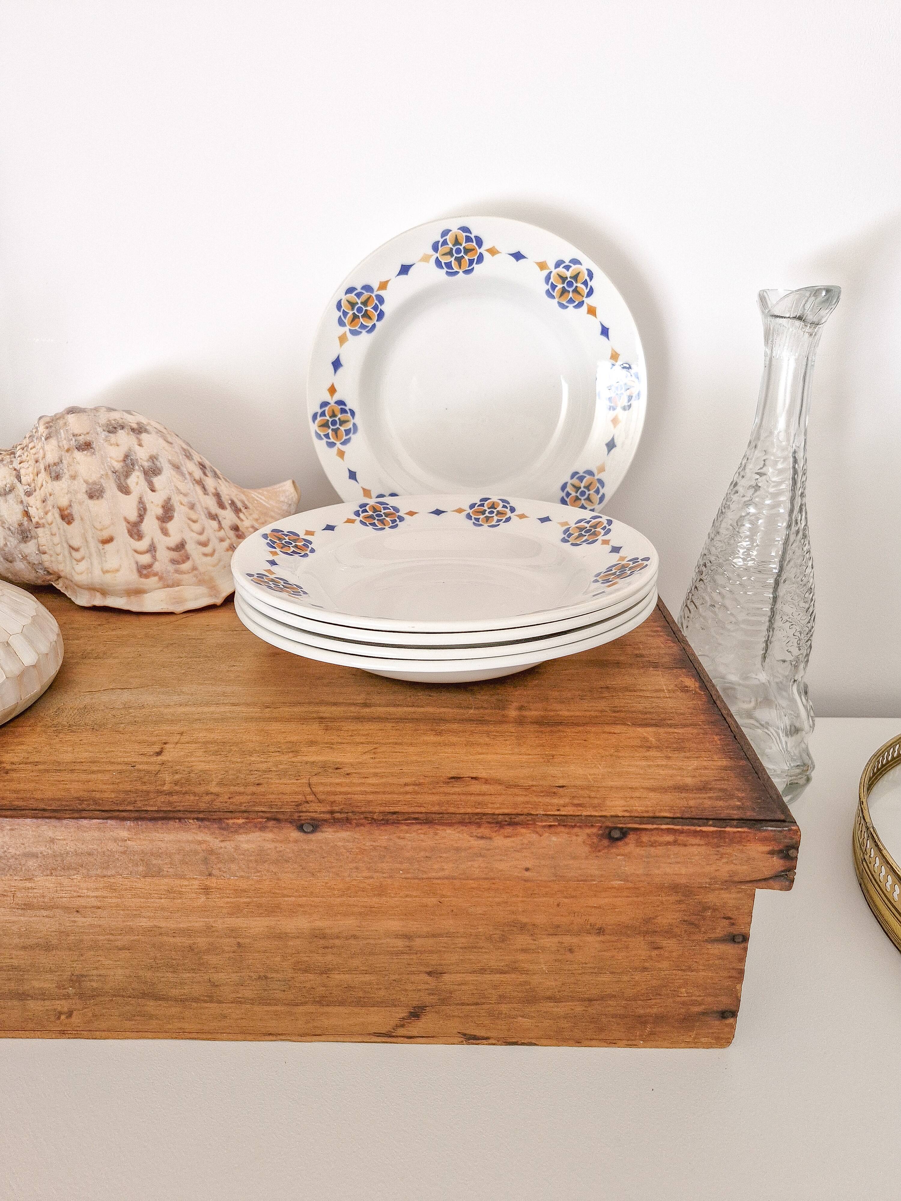 Set of 5 deep plates Moulin des Loups