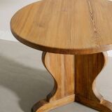 Swedish Wooden "Lovö" Side Table in Pine by Axel Einar Hjorth, 1940s