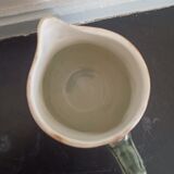 Wasmuel style slip pitcher heron decoration