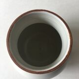 Cracked vintage earthenware vase