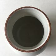 Cracked vintage earthenware vase