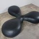 Leather pouf by Lowie Vermeersch and Design Agency KVD for Durlet