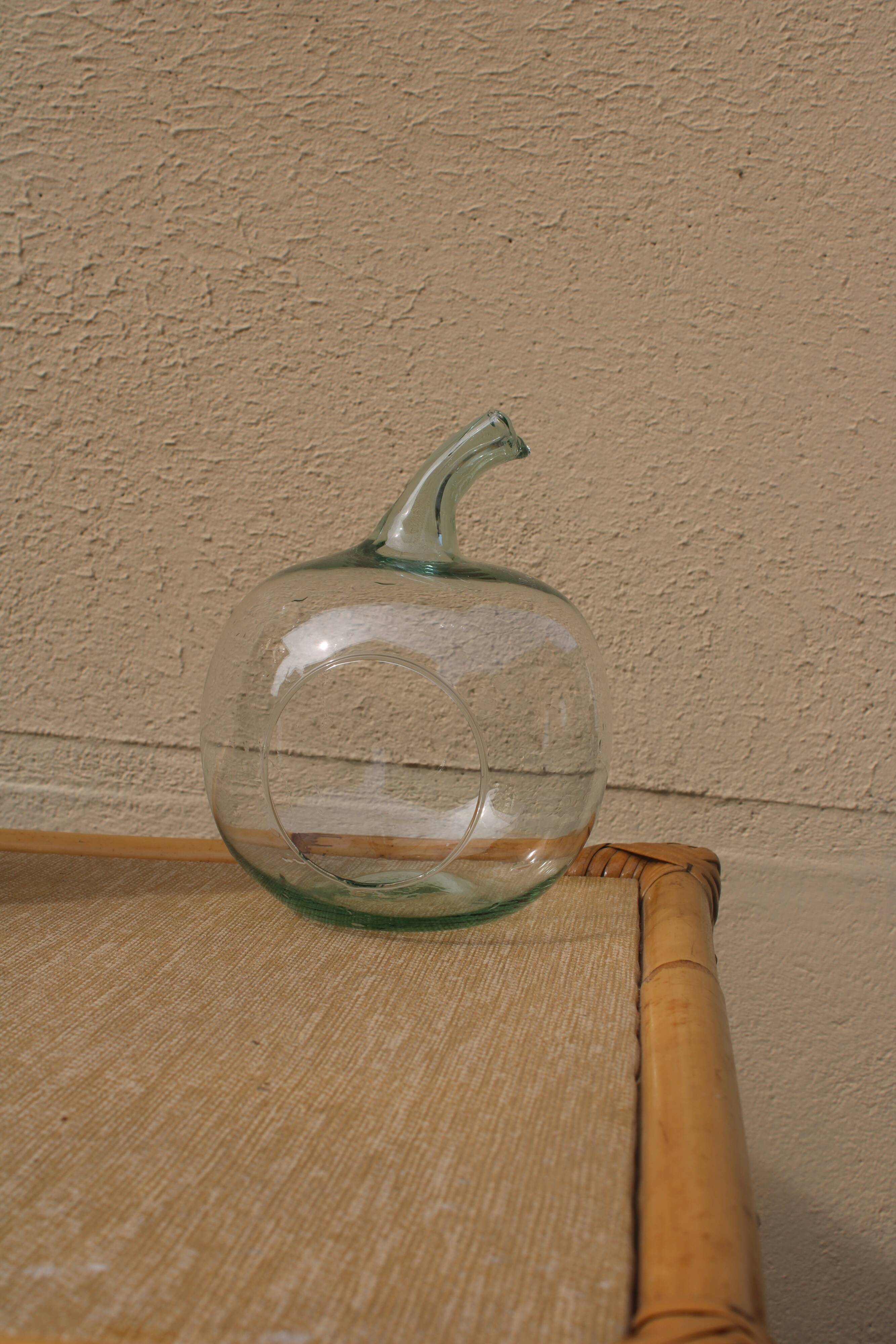 Apple-shaped terrarium vase