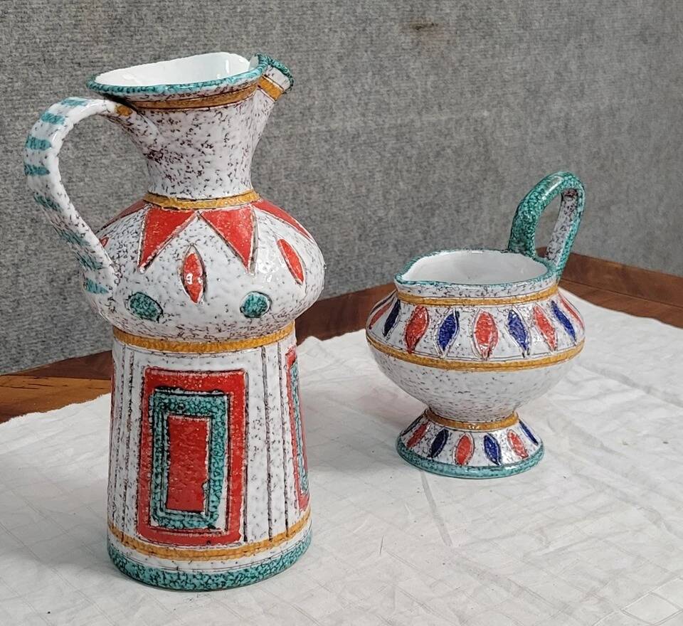 Two Italian ceramic pieces from the Art Deco period circa 1940