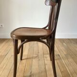 Curved wooden bistro chair 40s 50s
