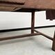 Antique work table in solid cherry and acacia