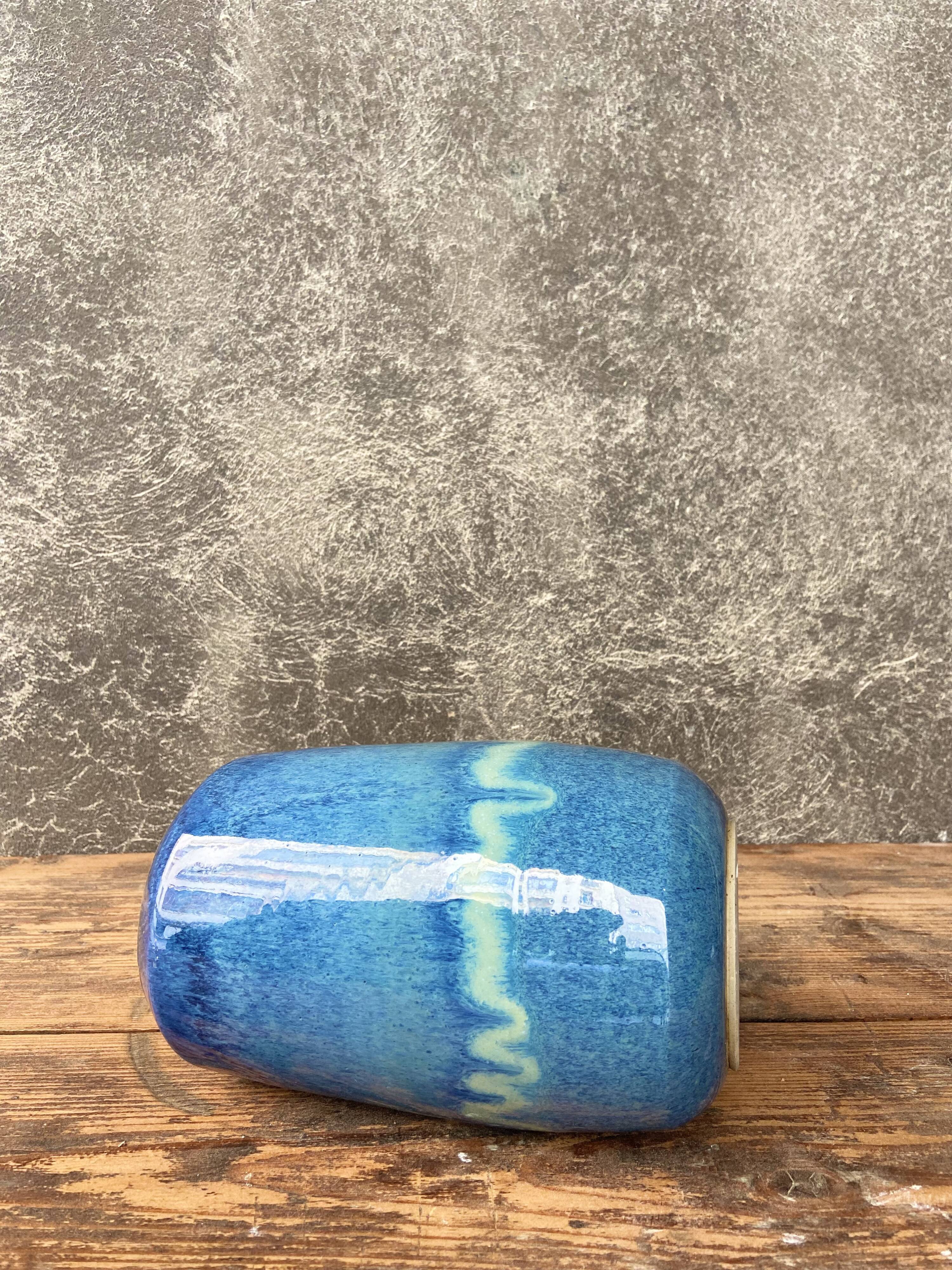 Vintage ceramic vase Vallauris 60s