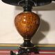Ancient balustre lamp laurie light ceramics - lamp-day black fabric vintage