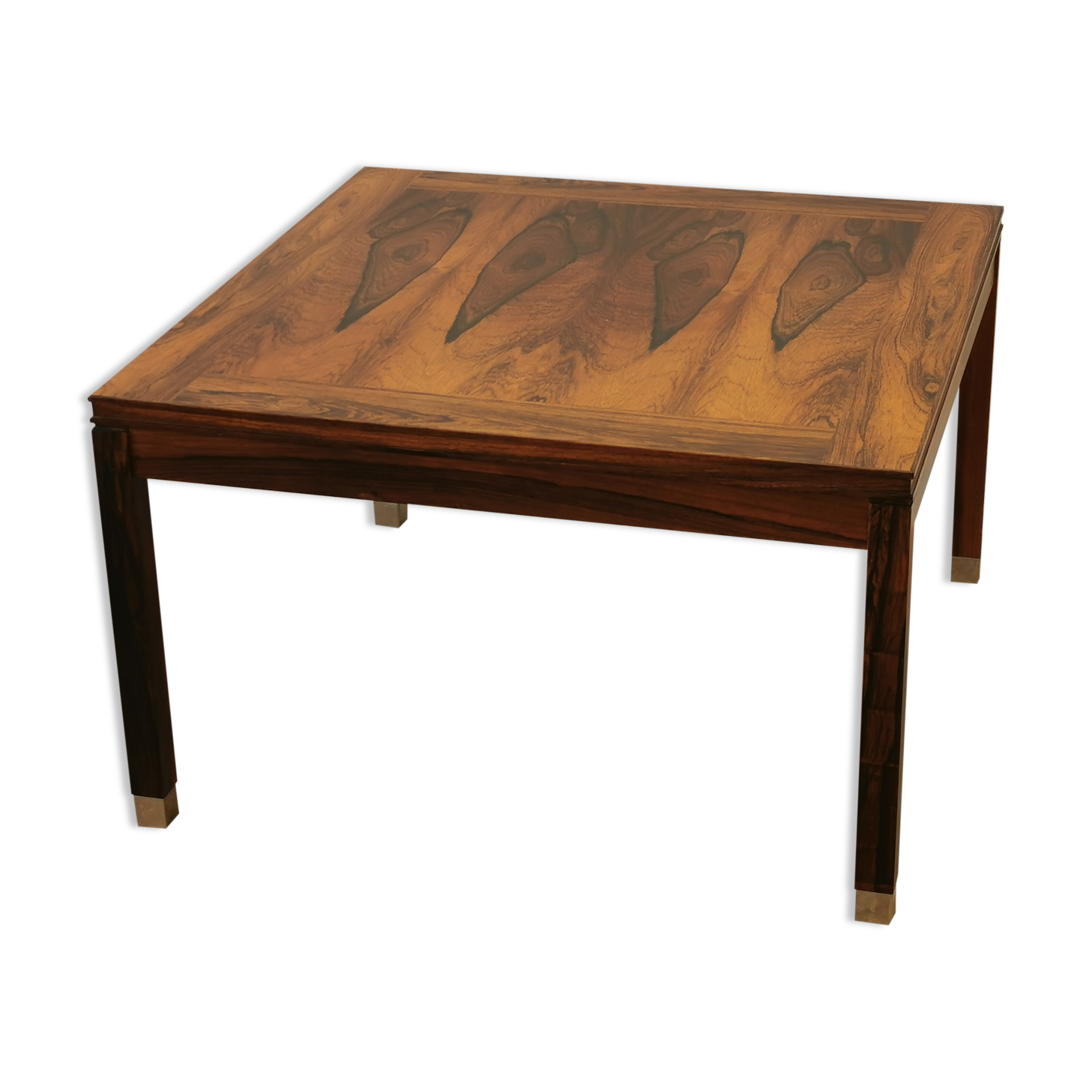 Scandinavian square rosewood coffee table