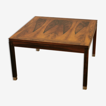 Table basse scandinave carrée en palissandre