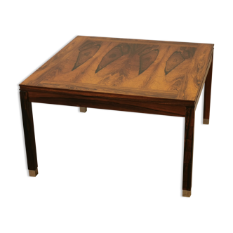 Scandinavian square rosewood coffee table