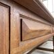 Solid walnut farmhouse castle table 1900 XXL