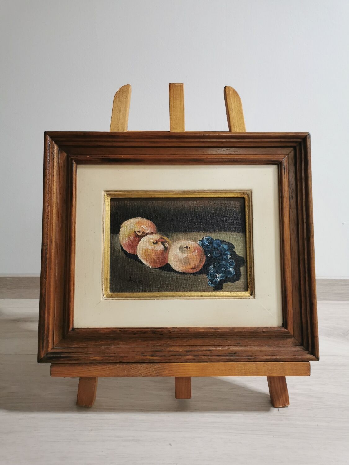 Still life, oil on panel