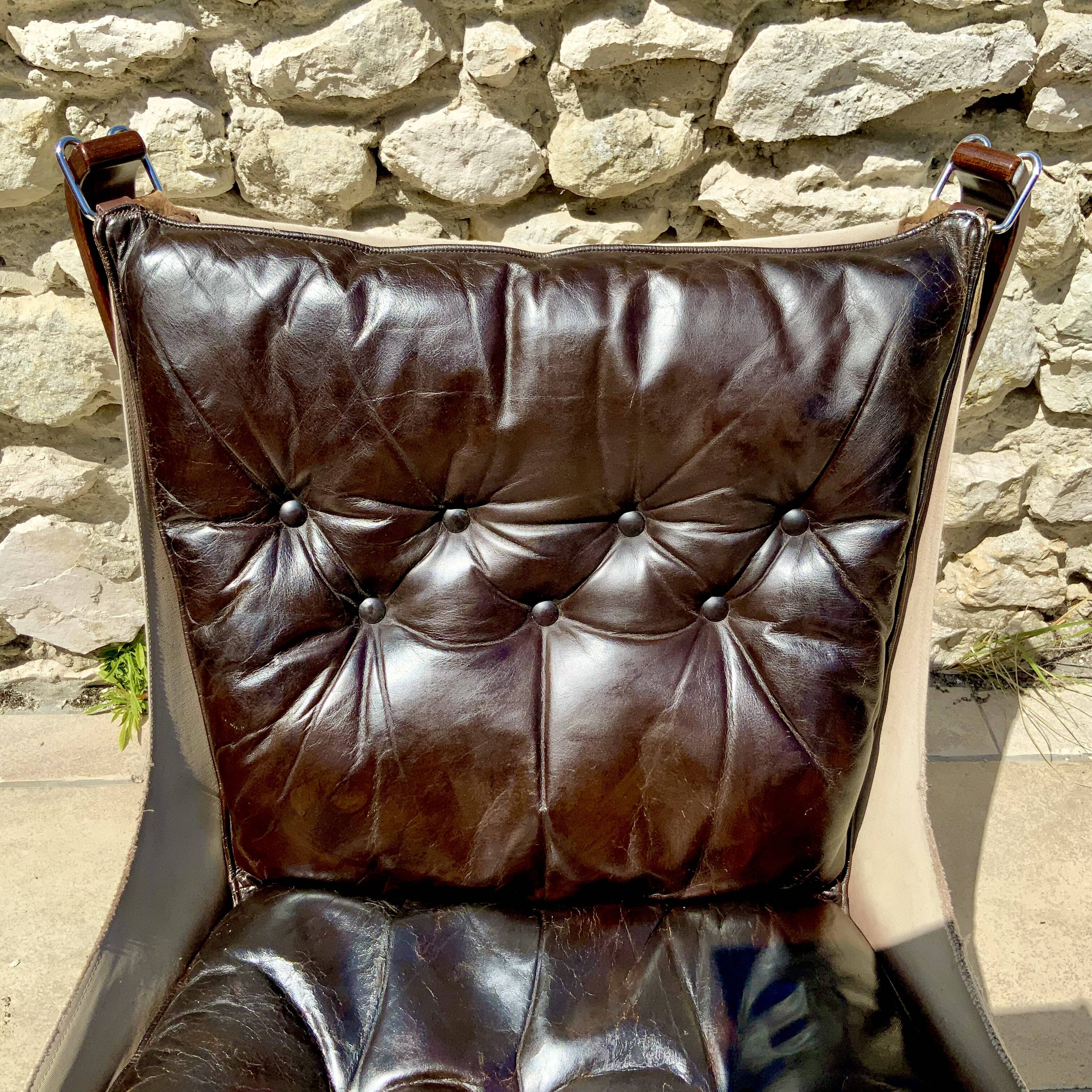 Pair of Scandinavian armchairs, Falcon by Sigurd Ressel, 1970s, produced