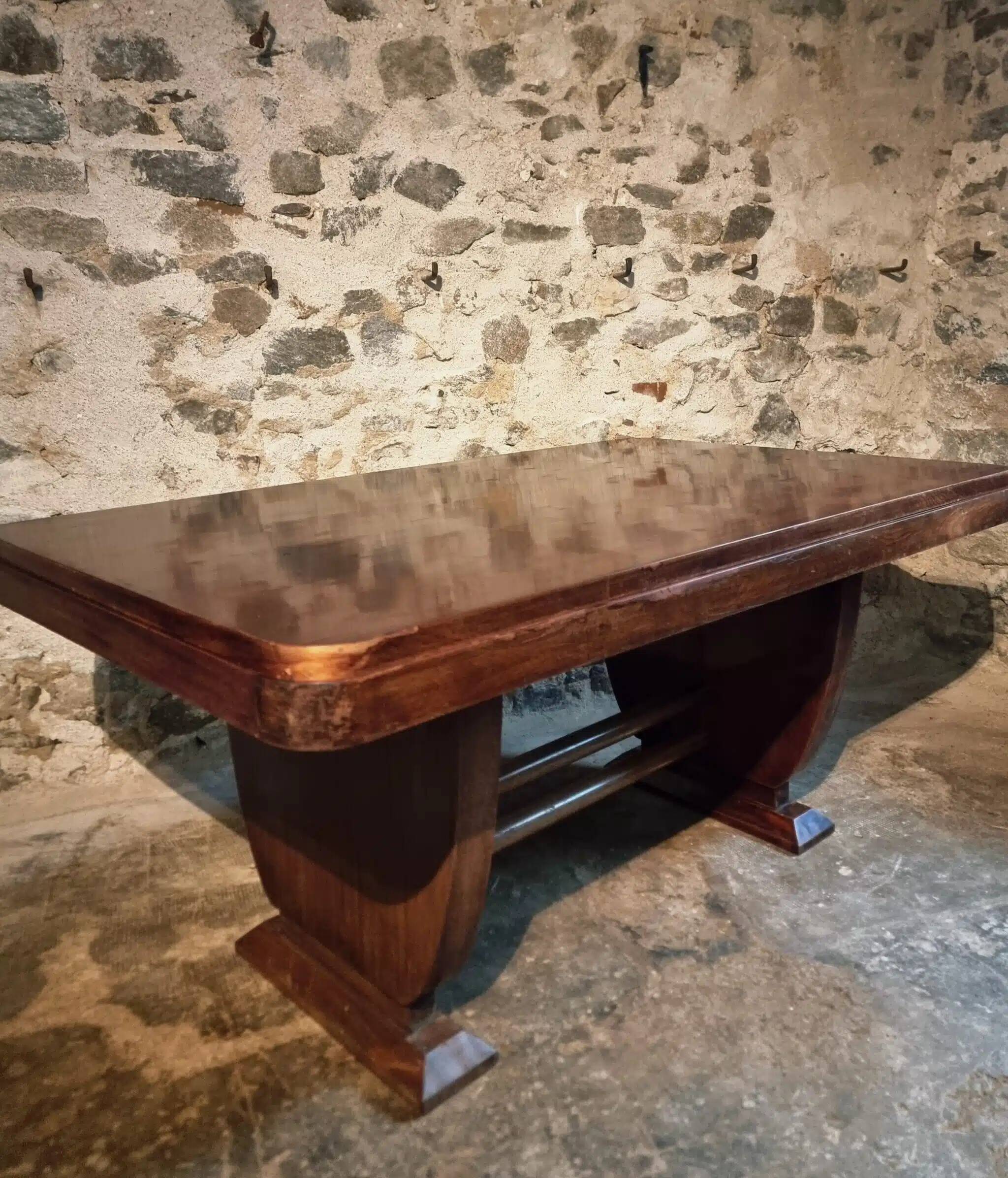 Antique French Art Deco dining table — 1920s