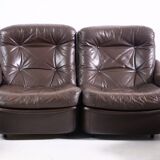 Modular leather sofa by michel cadestin for airborne