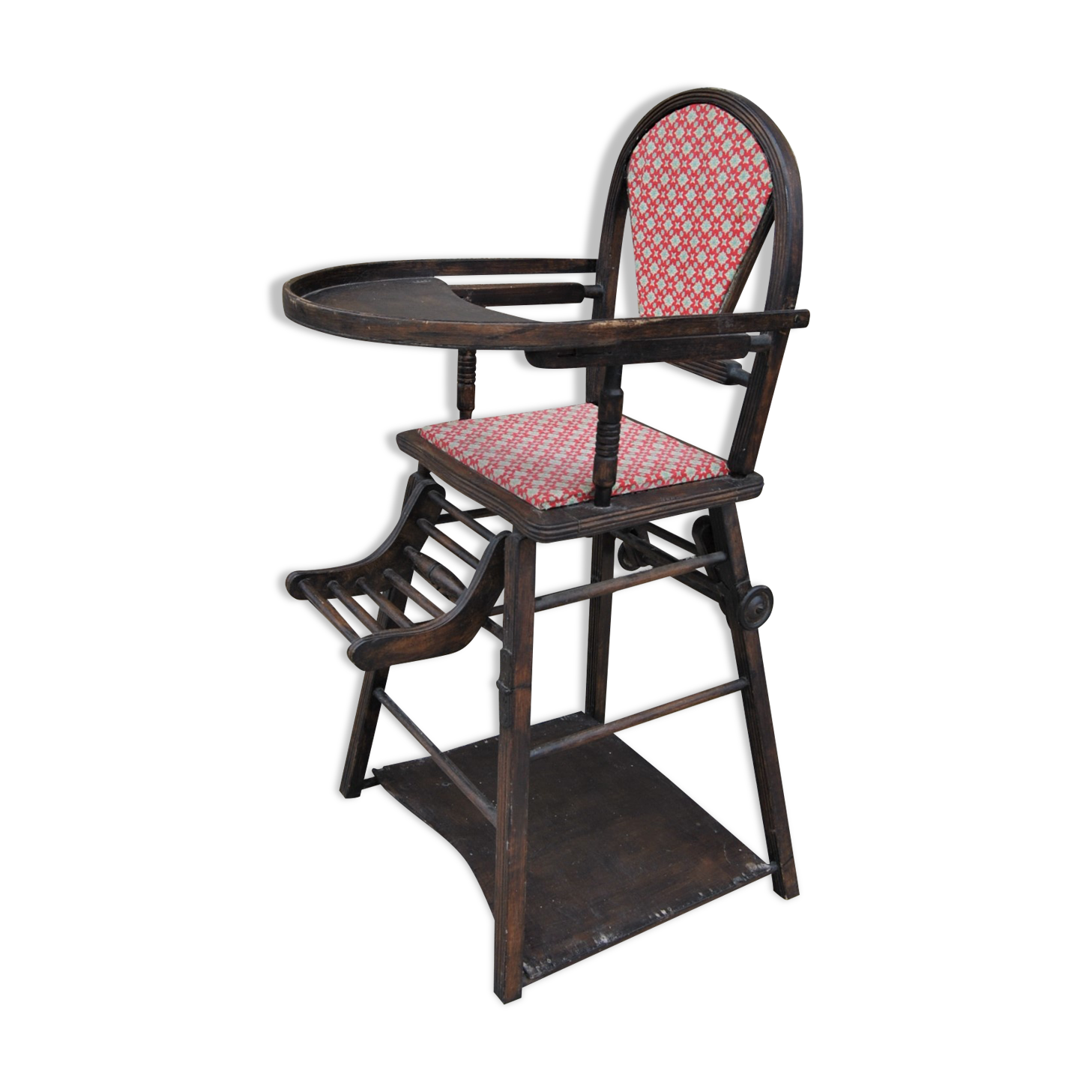 Chaise haute d'enfant modulable vers 1900