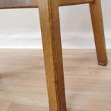 Tabouret de bar yougoslave en chêne, années 1980