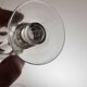 6 Baccarat style wine glasses, Caton model / 19th century