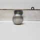 Retro vintage coat rack with 4 aluminum hooks on a wooden frame