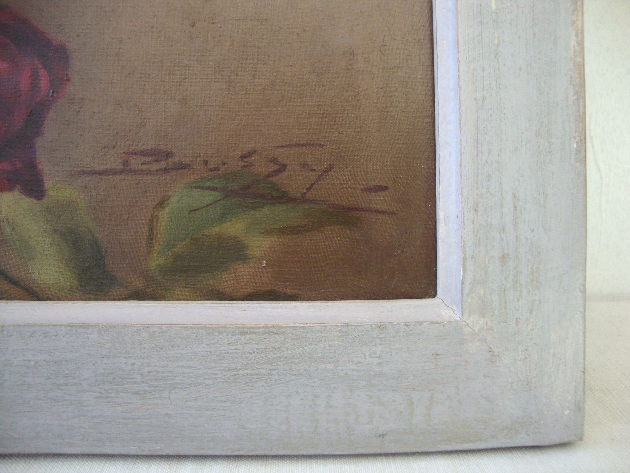 Ancient oil painting on canvas