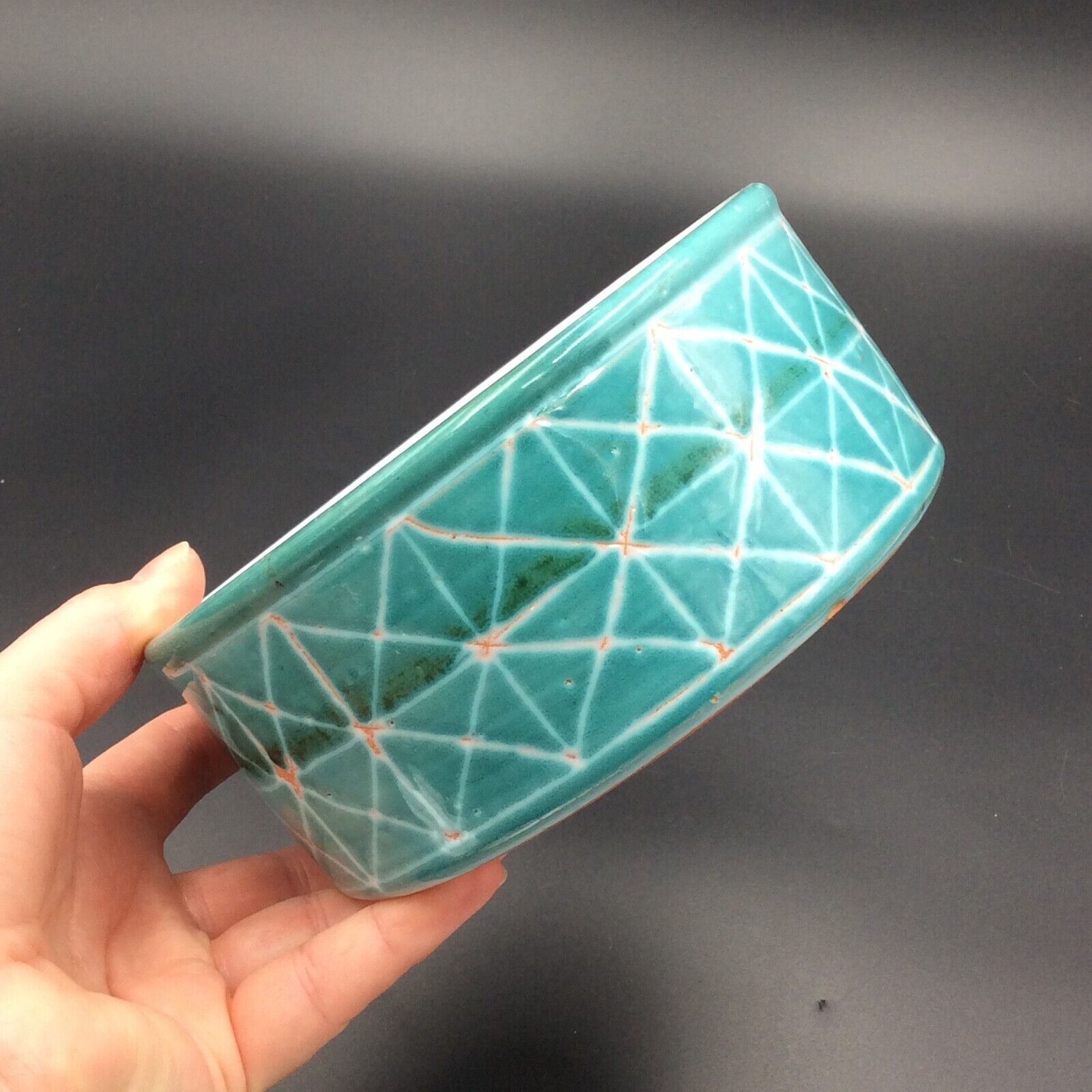 Hollow dish small salad bowl Ceramic R.P. Robert Picault Vallauris Vintage