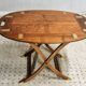 Vintage butler tray nautical side table mahogany